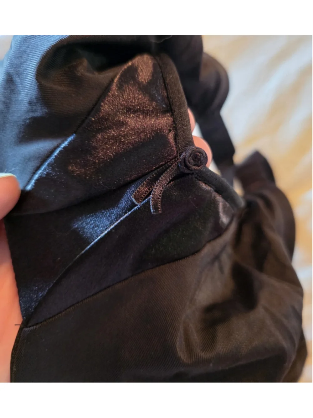 Vintage Olga Satin Black Plus Size Bra 40DD